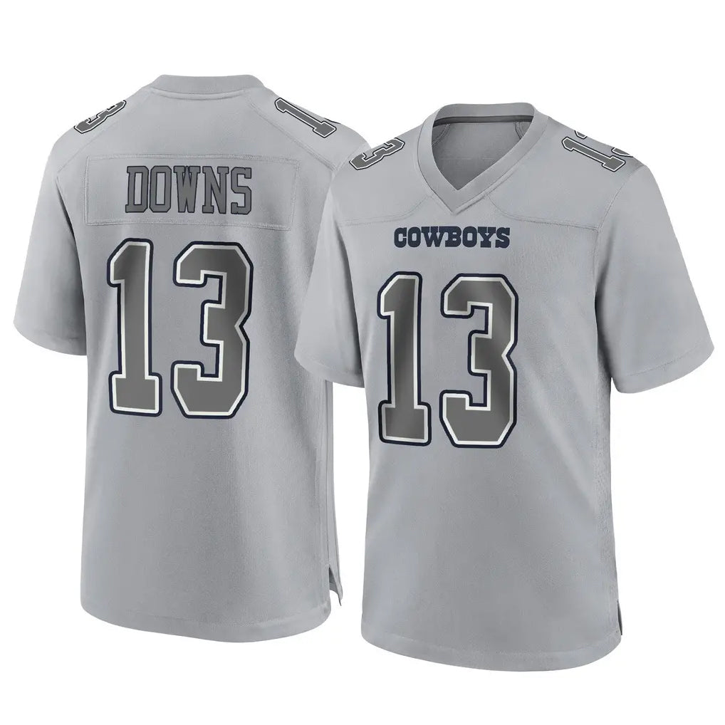 Vanessashop D.Cowboys #13 Caleb Downs Player Gray Atmosphere Fashion Home Game Stitched Jerseys