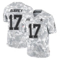 Vanessashop D.Cowboys #17 Brandon Aubrey Player Arctic Camo Salute to Service Limited Home Game Stitched Jerseys