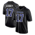 Vanessashop D.Cowboys #17 Brandon Aubrey Player Carbon Black Fashion Home Game Stitched Jerseys