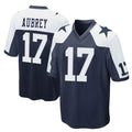 Vanessashop D.Cowboys #17 Brandon Aubrey Player Navy-White Alternate Home Game Stitched Jerseys