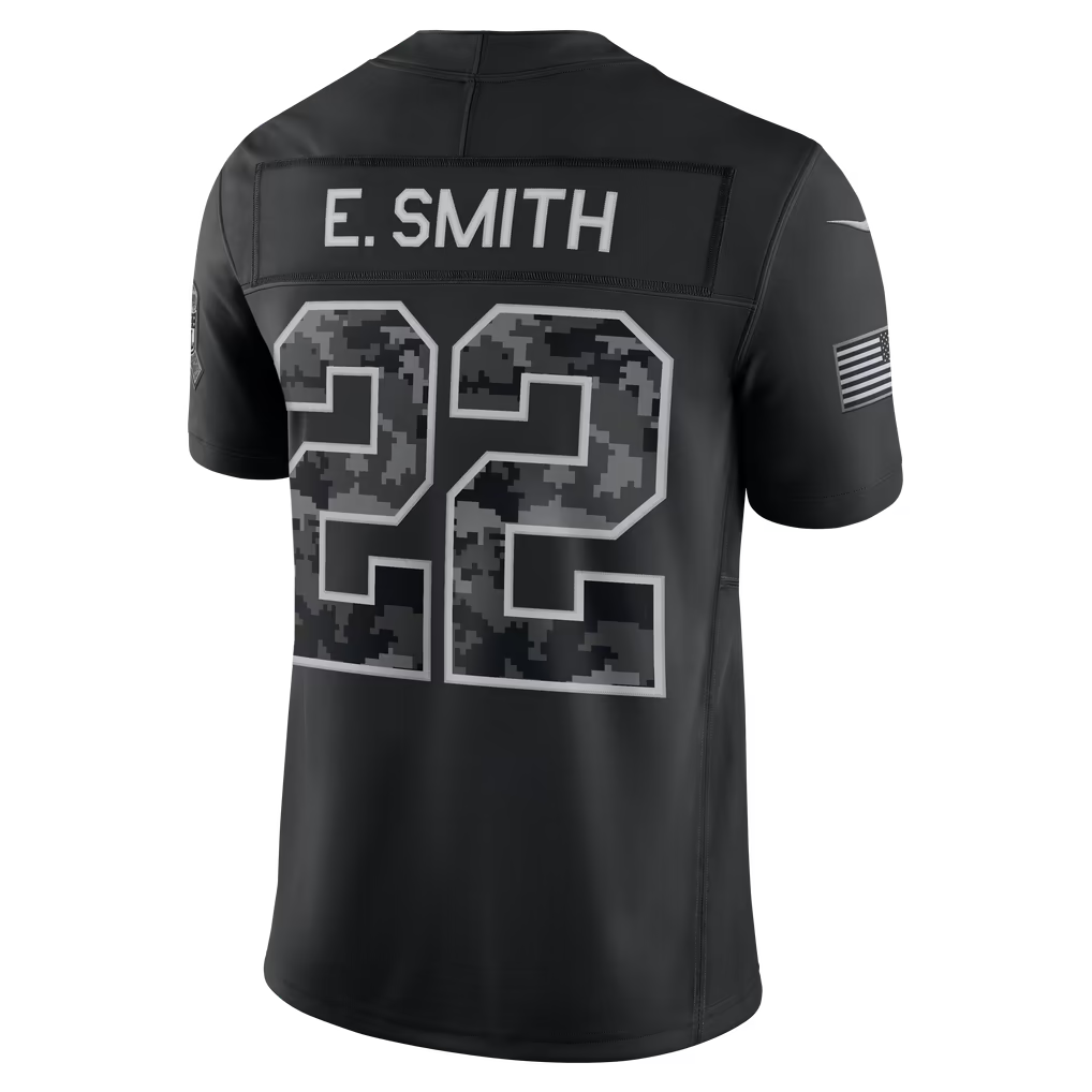 vanessashop D.Cowboys #22 Emmitt Smith Black 2026 Salute to Service Retired Player Stitched Limited Jersey