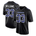 Vanessashop D.Cowboys #33 Javonte Williams Player Carbon Black Fashion Home Game Stitched Jerseys