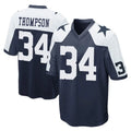 Vanessashop D.Cowboys #34 Jalen Thompson Player Navy-White Alternate Home Game Stitched Jerseys