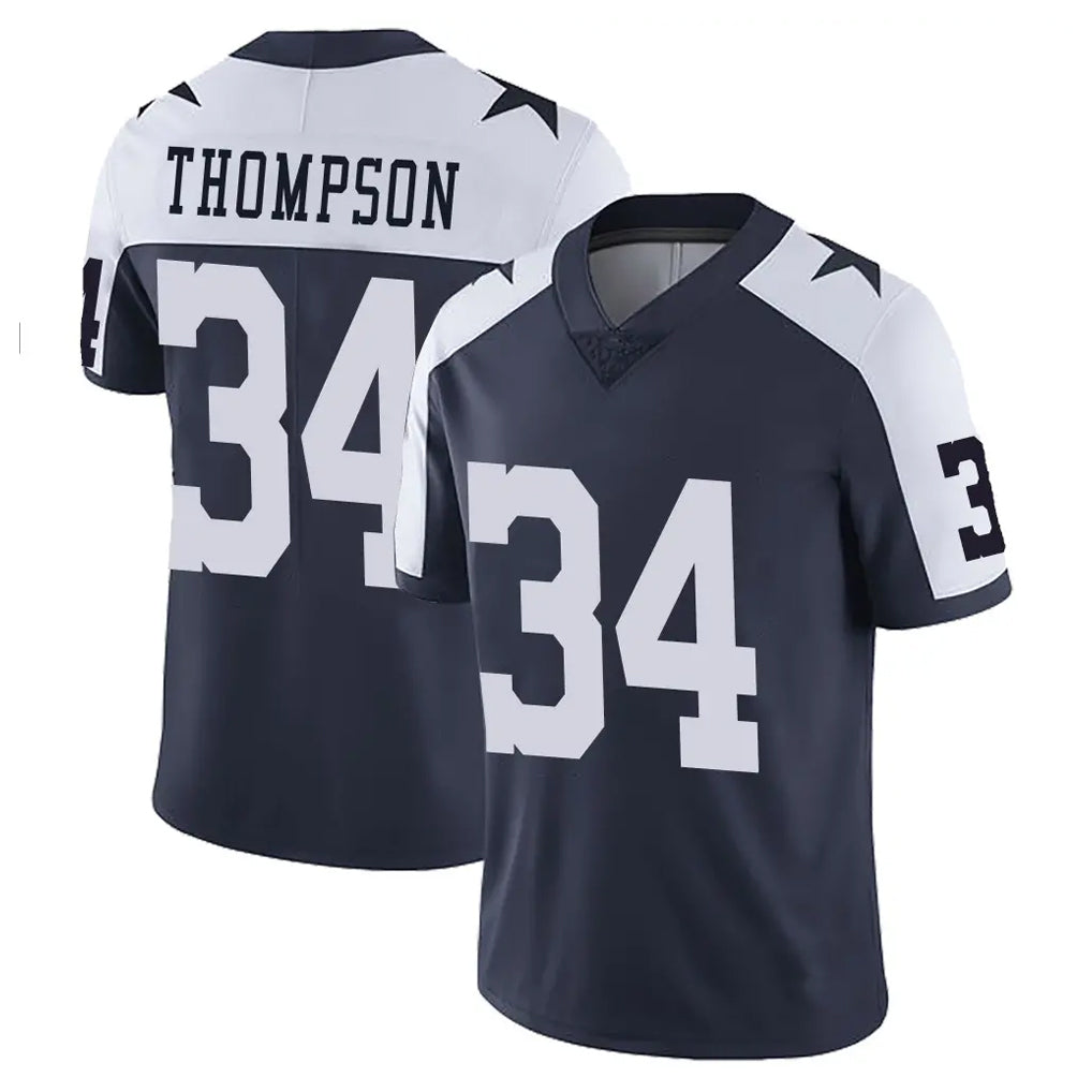 Vanessashop D.Cowboys #34 Jalen Thompson Player Navy-White Limited Alternate Vapor Untouchable Home Game Stitched Jerseys