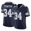 Vanessashop D.Cowboys #34 Jalen Thompson Player Navy Limited Vapor F.U.S.E. Home Game Stitched Jerseys