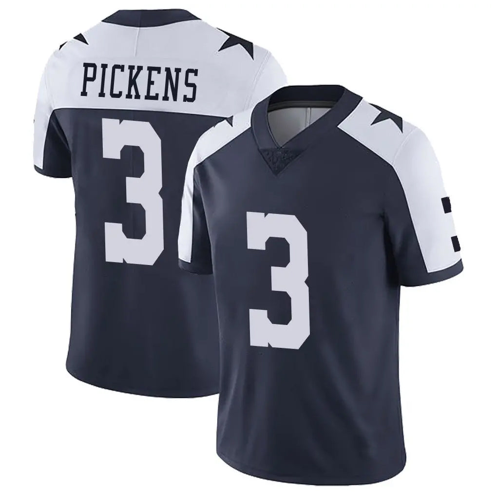 Vanessashop D.Cowboys #3 George Pickens Player Navy-White Limited Alternate Vapor Untouchable Home Game Stitched Jerseys