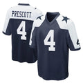 Vanessashop D.Cowboys #4 Dak Prescott Player Navy-White Alternate Home Game Stitched Jerseys