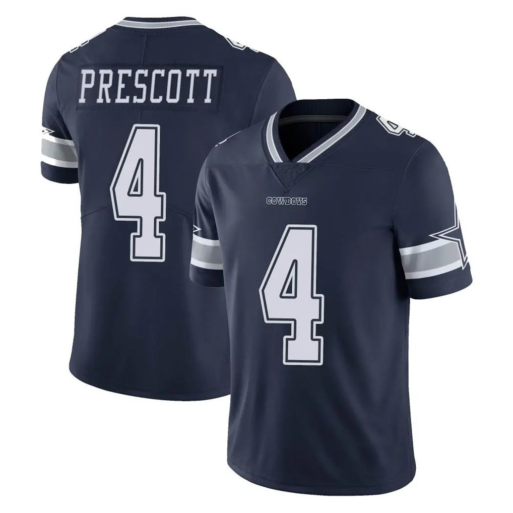 Vanessashop D.Cowboys #4 Dak Prescott Player Navy Vapor Untouchable Limited Home Game Stitched Jerseys