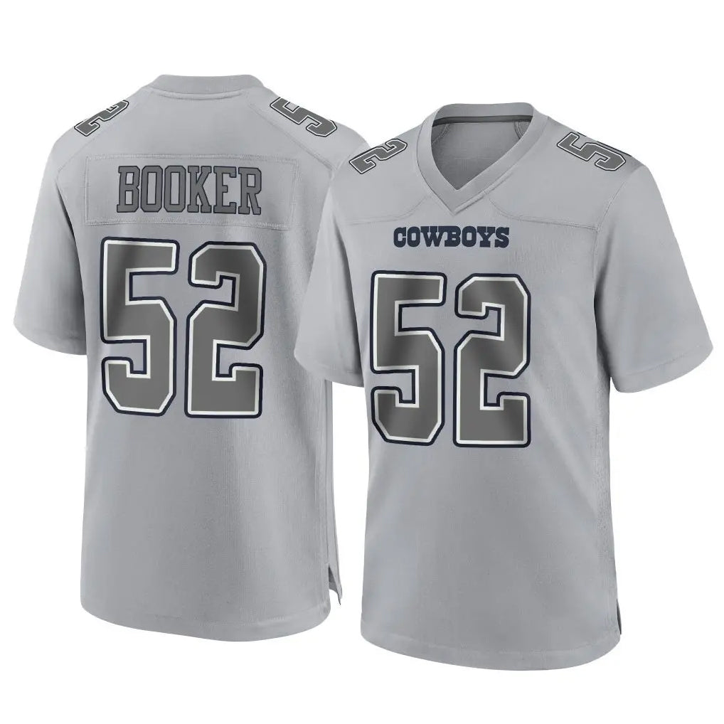 Vanessashop D.Cowboys #52 Tyler Booker Player Gray Atmosphere Fashion Home Game Stitched Jerseys