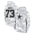 Vanessashop D.Cowboys #73 Tyler Smith Player Arctic Camo Salute to Service Hoodies Limited Game Stitched Jerseys