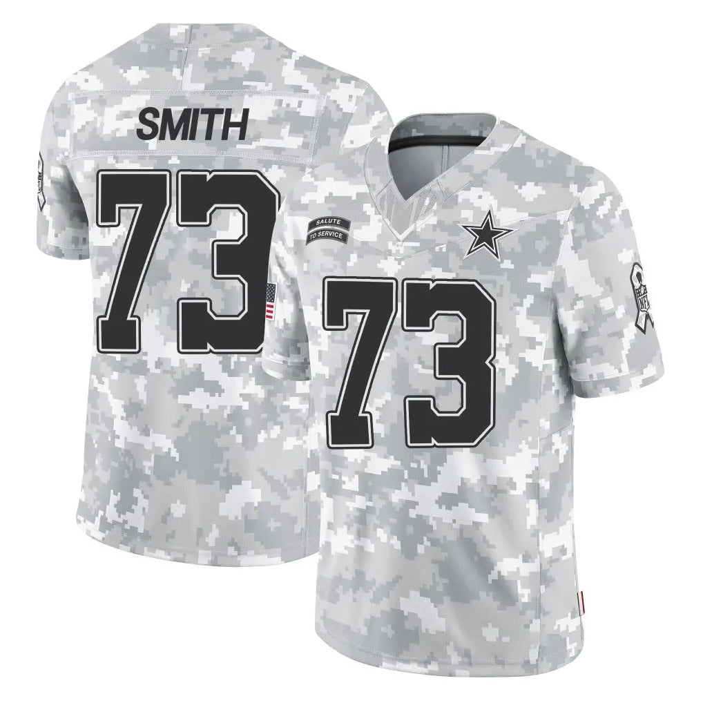 Vanessashop D.Cowboys #73 Tyler Smith Player Arctic Camo Salute to Service Limited Home Game Stitched Jerseys