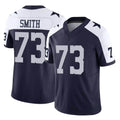 Vanessashop D.Cowboys #73 Tyler Smith Player Navy-White Limited Alternate Vapor F.U.S.E. Home Game Stitched Jerseys