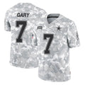 Vanessashop D.Cowboys #7 Rashan Gary Player Arctic Camo Salute to Service Limited Home Game Stitched Jerseys