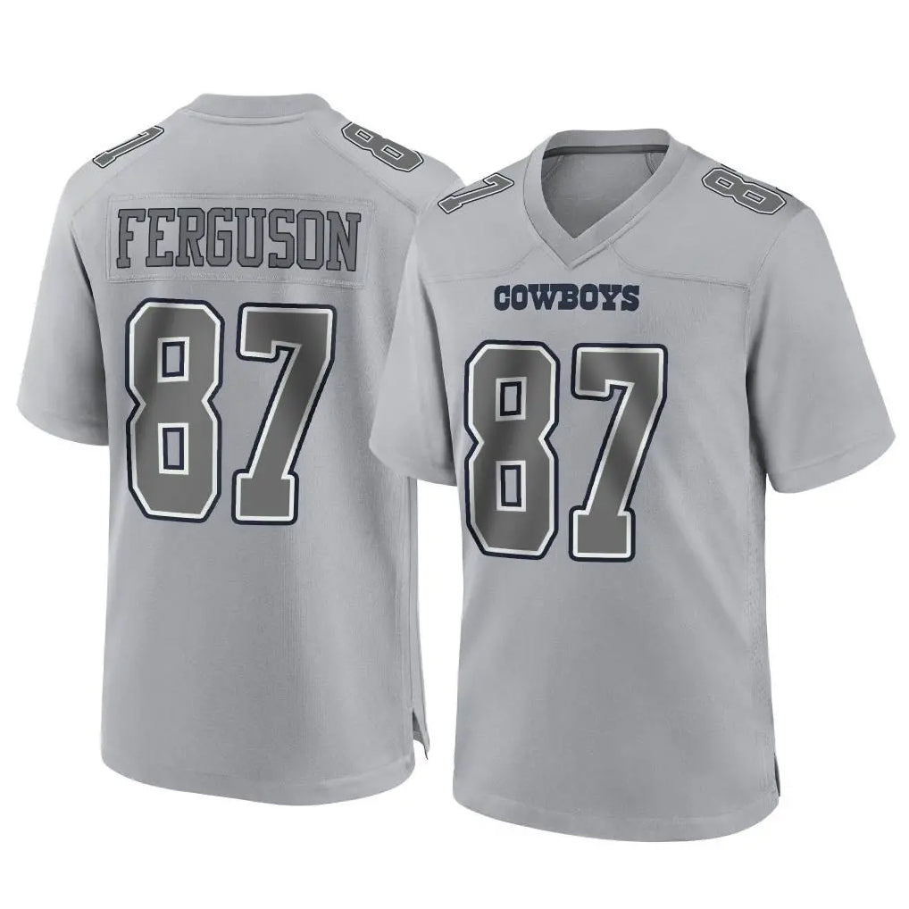 Vanessashop D.Cowboys #87 Jake Ferguson Player Gray Atmosphere Fashion Home Game Stitched Jerseys