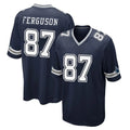 Vanessashop D.Cowboys #87 Jake Ferguson Player Navy Home Game Stitched Jerseys