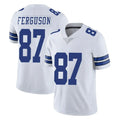 Vanessashop D.Cowboys #87 Jake Ferguson Player White Vapor Untouchable Limited Home Game Stitched Jerseys