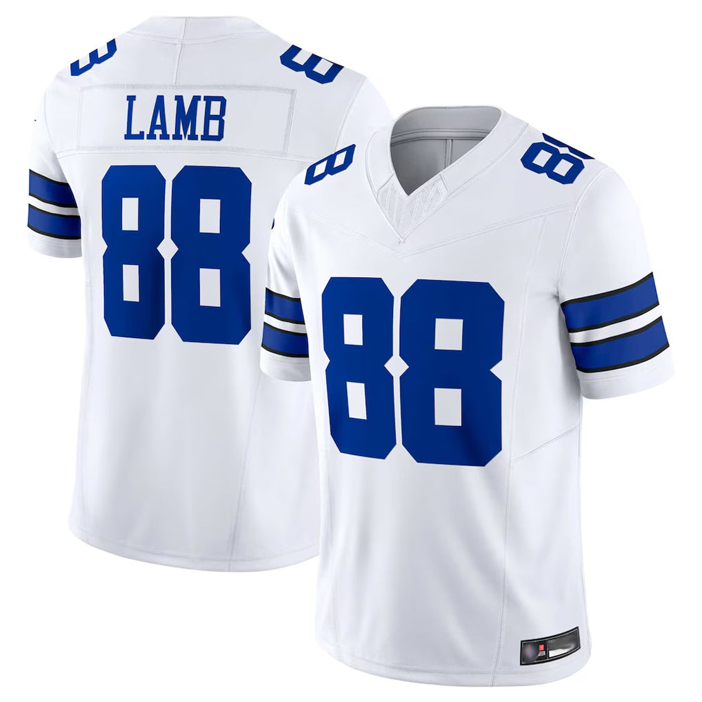 Vanessashop D.Cowboys #88 CeeDee Lamb Player White Limited Vapor F.U.S.E. Home Game Stitched Jerseys