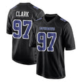 Vanessashop D.Cowboys #97 Kenny Clark Player Carbon Black Fashion Home Game Stitched Jerseys
