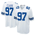 Vanessashop D.Cowboys #97 Kenny Clark Player White Home Game Stitched Jerseys