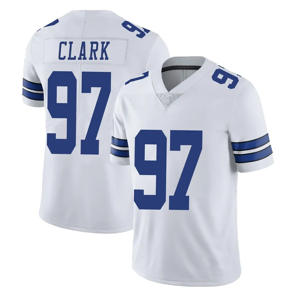 Vanessashop D.Cowboys #97 Kenny Clark Player White Vapor Untouchable Limited Home Game Stitched Jerseys