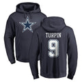 Vanessashop D.Cowboys #9 KaVontae Turpin Player Navy Pullover Hoodies Limited Stitched Jerseys