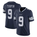 Vanessashop D.Cowboys #9 KaVontae Turpin Player Navy Vapor Untouchable Limited Home Game Stitched Jerseys