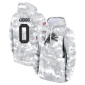 Vanessashop D.Lions #0 Jahmyr Gibbs Player Arctic Camo Salute to Service Hoodies Limited Game Stitched Jerseys
