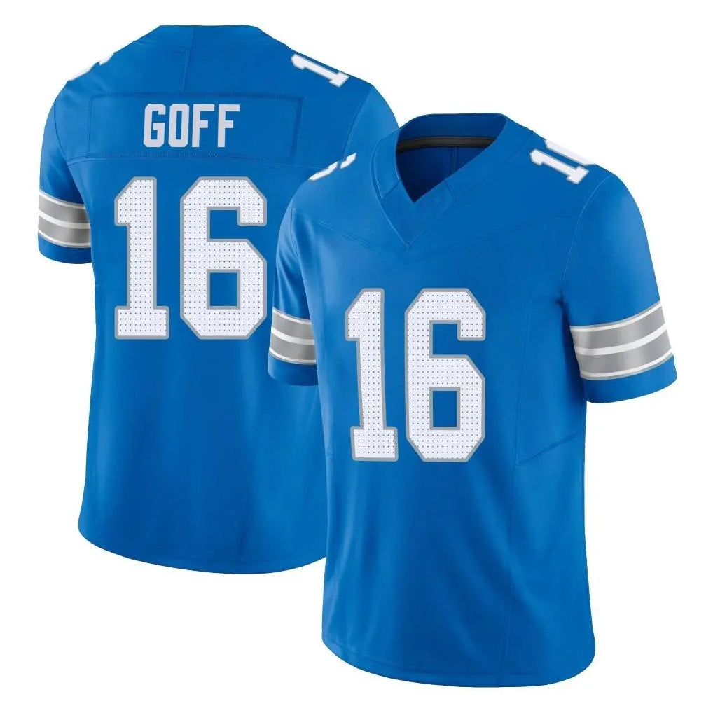Vanessashop D.Lions #16 Jared Goff Player Blue Limited Vapor F.U.S.E. Alternate Home Game Stitched Jerseys