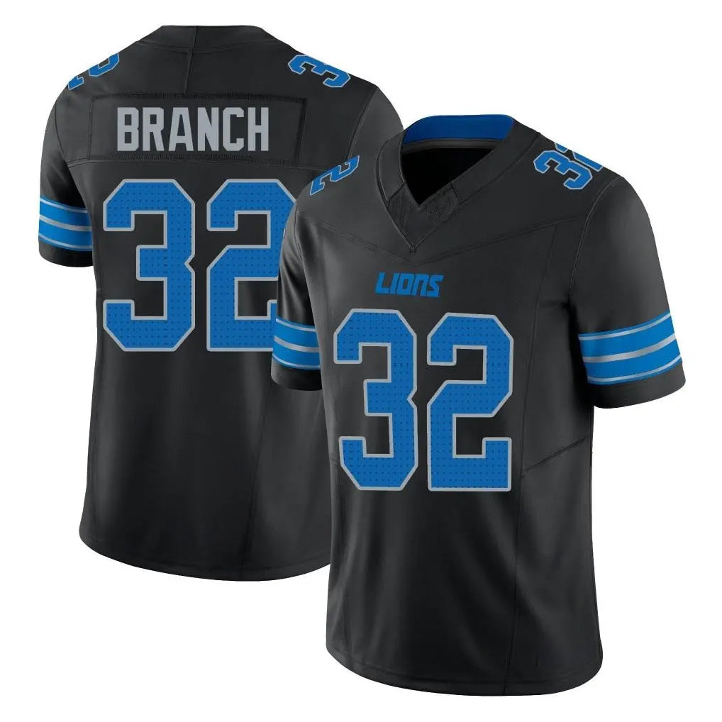 Vanessashop D.Lions #32 Brian Branch Player Black Alternate Vapor F.U.S.E. Limited Home Game Stitched Jerseys