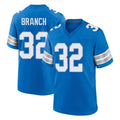 Vanessashop D.Lions #32 Brian Branch Player Blue Alternate Home Game Stitched Jerseys