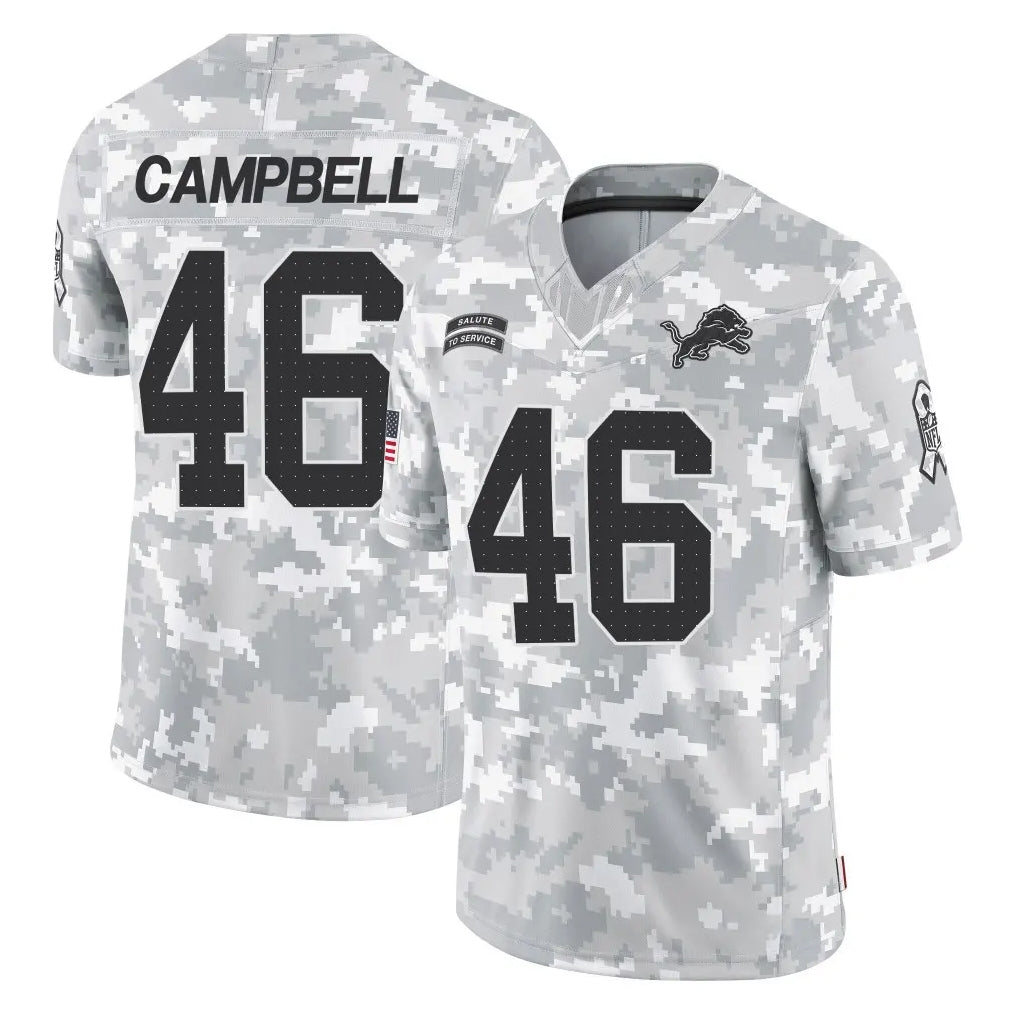 Vanessashop D.Lions #46 Jack Campbell Player Arctic Camo Salute To Service Limited Stitched Jerseys
