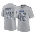 Vanessashop D.Lions #46 Jack Campbell Player Gray Atmosphere Fashion Home Game Stitched Jerseys