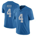 Vanessashop D.Lions #4 D.J. Reed Player Blue Limited Throwback Vapor Untouchable Stitched Jerseys