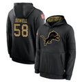 Vanessashop D.Lions #58 Penei Sewell Player Black Salute to Service Hoodies Limited Game Stitched Jerseys