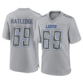 Vanessashop D.Lions #69 Tate Ratledge Player Gray Atmosphere Fashion Home Game Stitched Jerseys