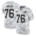 Vanessashop D.Lions #76 Blake Miller Player Arctic Camo Salute To Service Limited Stitched Jerseys