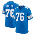 Vanessashop D.Lions #76 Blake Miller Player Blue Alternate Home Game Stitched Jerseys