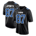 Vanessashop D.Lions #87 Sam LaPorta Player Black Fashion Home Game Stitched Jerseys