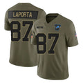 Vanessashop  D.Lions #87 Sam LaPorta Player Olive 2025 Salute To Service Limited Home Game Stitched Jerseys