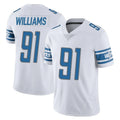 Vanessashop D.Lions #91 Tyleik Williams Player White Limited Vapor Untouchable Home Game Stitched Jerseys