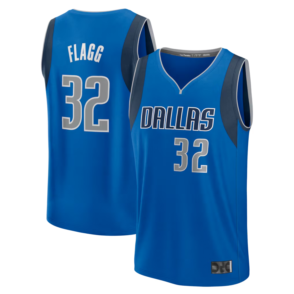 Vanessashop D.Mavericks #32 Cooper Flagg Blue 2025 Draft First Round Pick Fast Break Replica Jerseys - Icon Edition