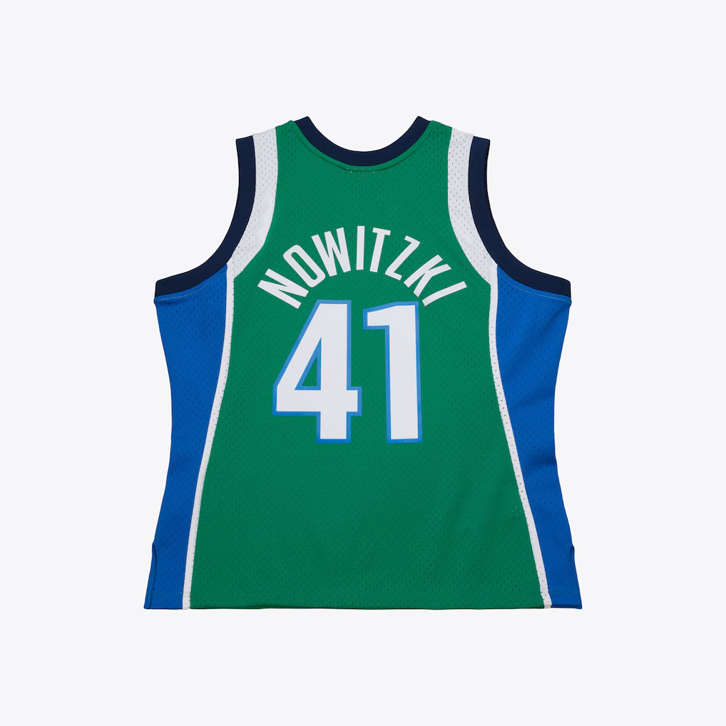 Vanessashop D.Mavericks #41 Dirk Nowitzki Mitchell & Ness Swingman Stitched Jerseys 2004