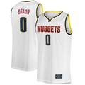 Vanessashop D.Nuggets #0 Christian Braun  White Fast Break Player Jerseys - Association Edition
