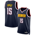 Vanessashop D.Nuggets #15 Nikola Jokic Navy Swingman Jerseys - Icon Edition