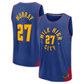 Vanessashop D.Nuggets #27 Jamal Murray Blue Fast Break Replica Player Jerseys - Statement Edition