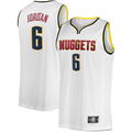 Vanessashop D.Nuggets #6 DeAndre Jordan White Fast Break Player Jerseys - Association Edition