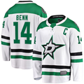 Vanessashop D.Stars #14 Jamie Benn White Breakaway Jerseys