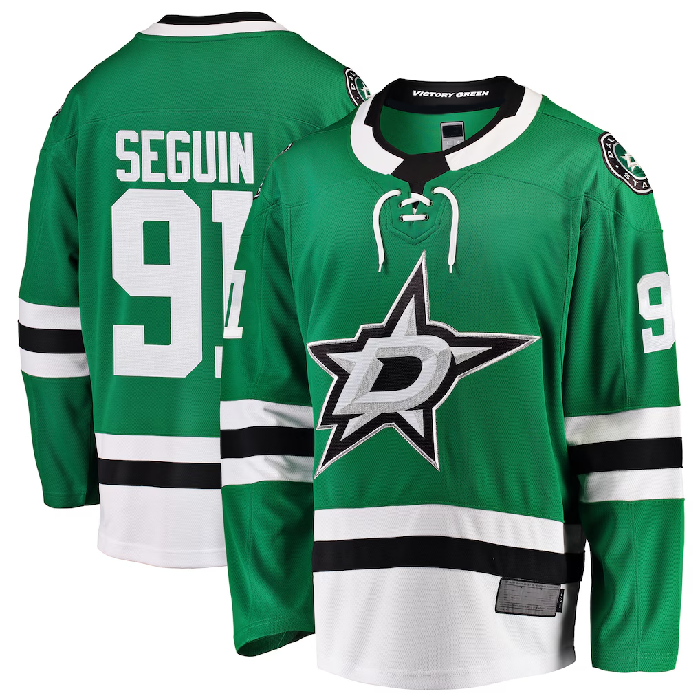 Vanessashop D.Stars #91 Tyler Seguin Green Breakaway Player Jerseys