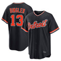 Vanessashop D.Tigers #13 Dillon Dingler Player Navy Home Game Stitched Jerseys