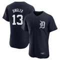 Vanessashop D.Tigers #13 Dillon Dingler Player Navy Limited Elite Home Stitched Jerseys